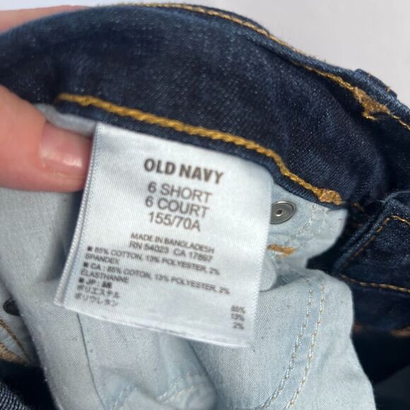 Old Navy "The Flirt" Dark Wash Non Destructed Skinny Jeans Size 6 Short - Picture 8 of 9